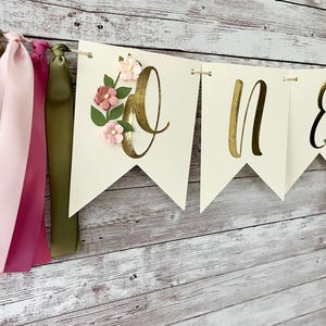 Wildflower 1st Birthday Decor, Little Wildflower High Chair Banner, Floral Boho Birthday, Wild One