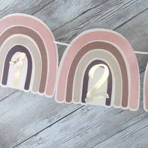 Boho Rainbow Milestone Monthly Photo Banner, Boho Rainbow 1st Birthday Party Decorations, Boho Rainbow Party Decor