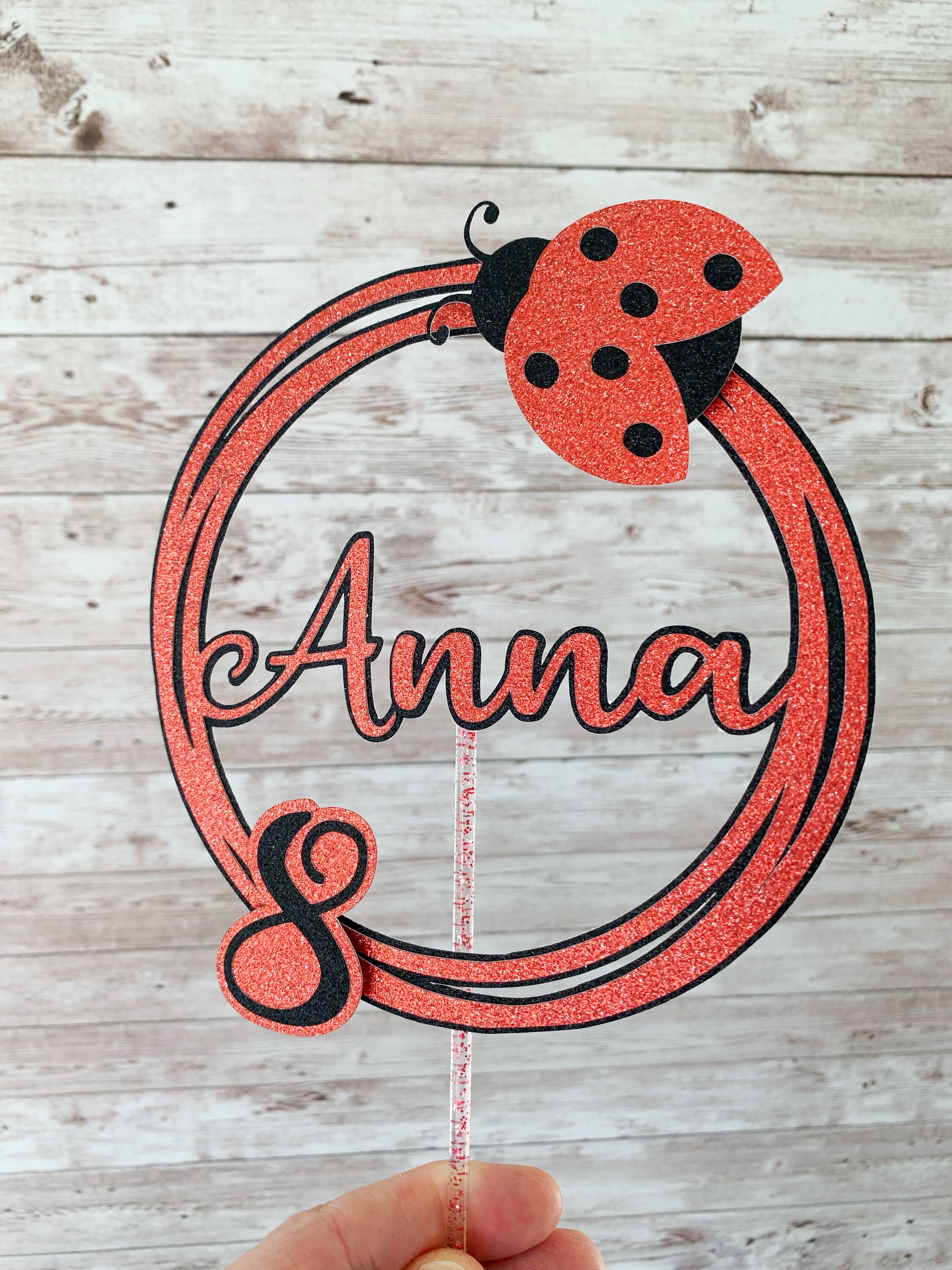 Topper Ladybug Ladybug Cake Topper, Ladybug Party Decorations, Ladybug Birthday Party ...