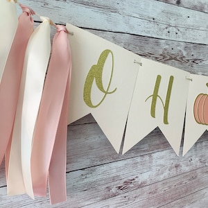 Little Pumpkin Baby Shower, Pumpkin Baby Shower Decorations, Oh Baby Baby Shower Banner, Little Pumpkin Party Decor