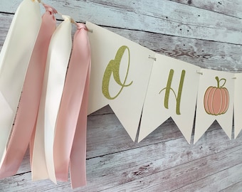 Little Pumpkin Baby Shower, Pumpkin Baby Shower Decorations, Oh Baby Baby Shower Banner, Little Pumpkin Party Decor