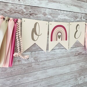 Boho Rainbow Birthday, Boho Birthday, Boho Party Decor, Boho Rainbow High Chair Banner, Boho Rainbow Party Decor, 1st Birthday Party Decor