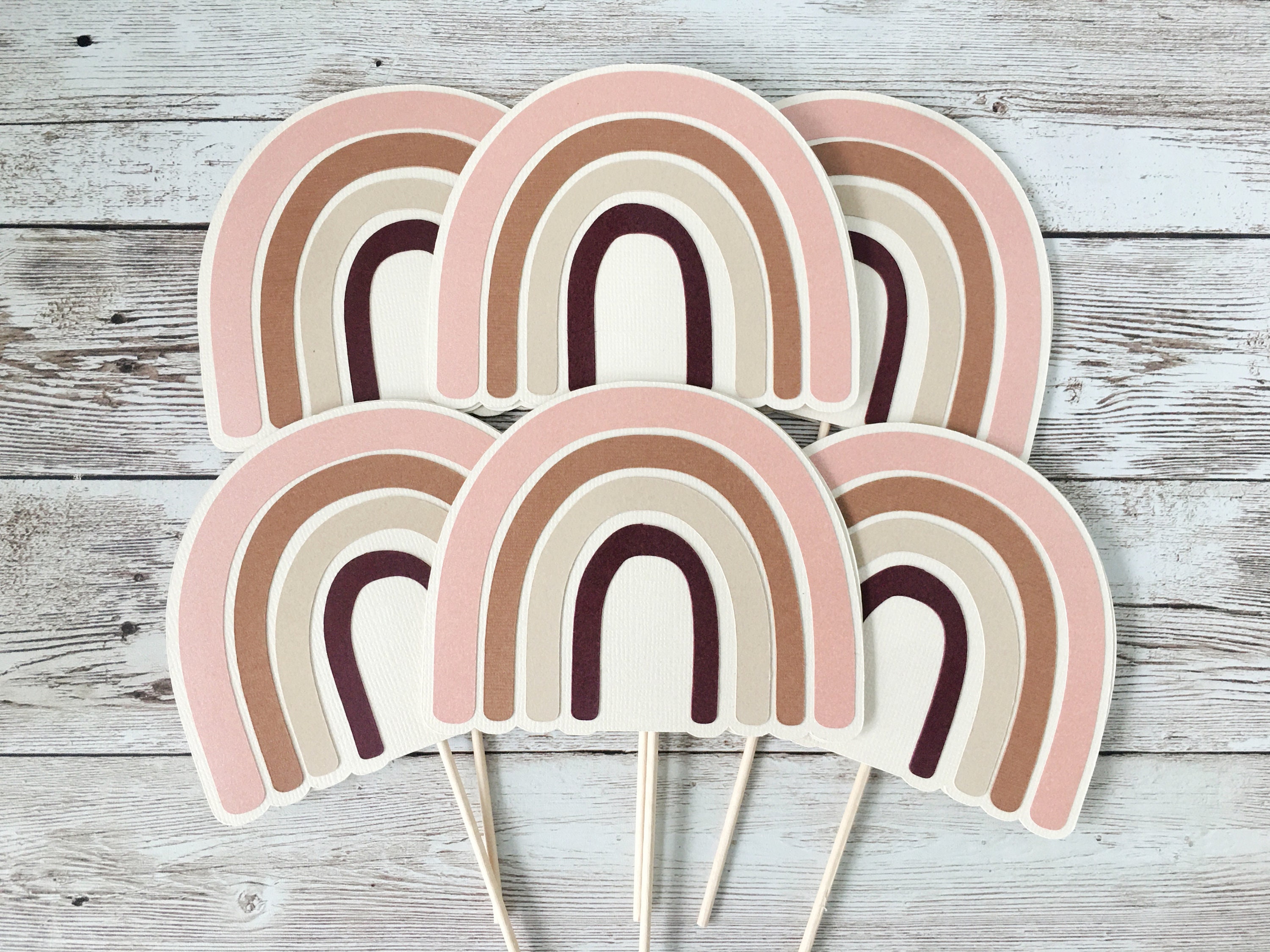 Boho Rainbow Centerpieces Boho Rainbow 1st Birthday Party Decorations Boho Rainbow Baby Shower Decor Boho Rainbow Party Decor