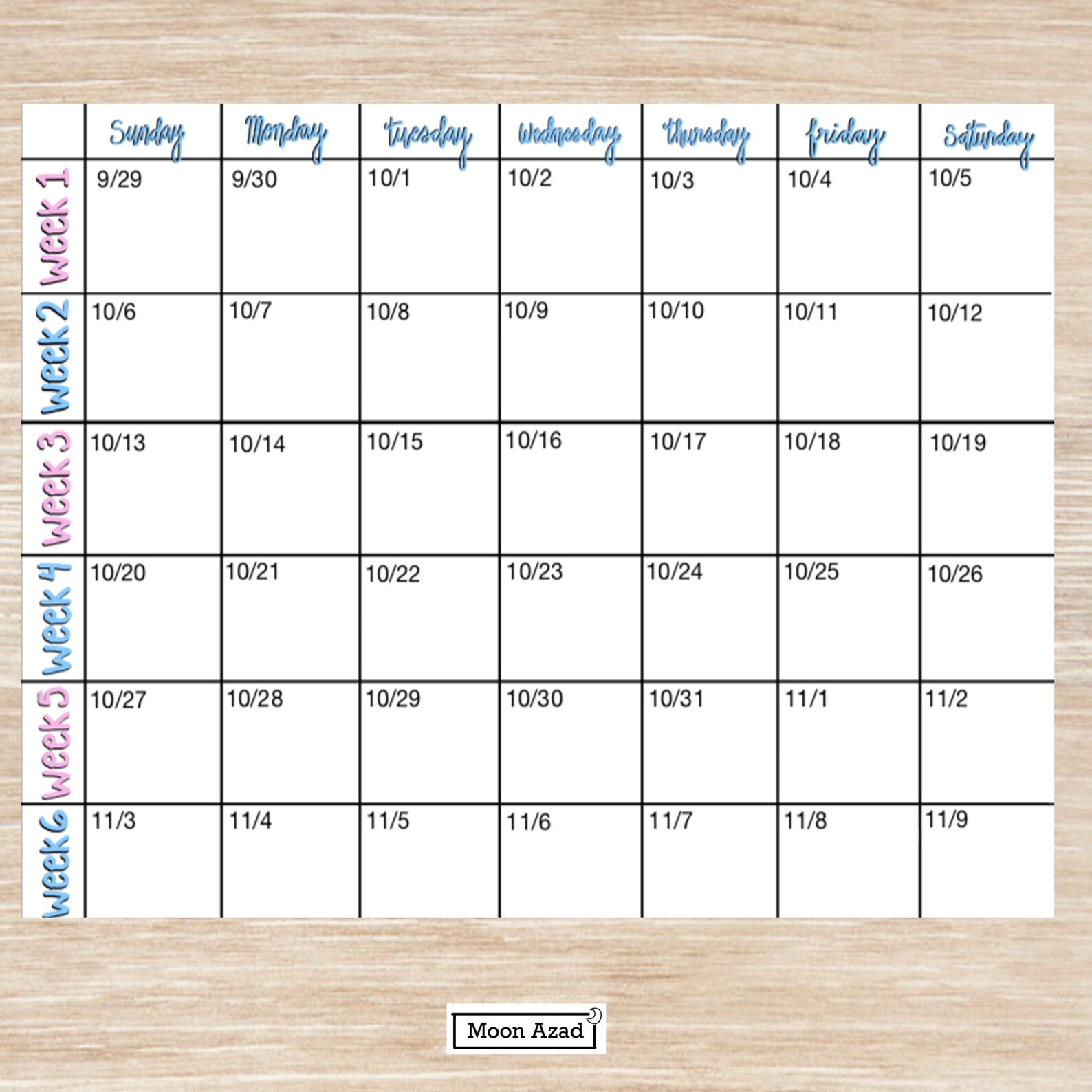 College Quarter System Calendar Instant Download PDF Etsy M xico College Quarter System Calendar Instant Download PDF Etsy M xico