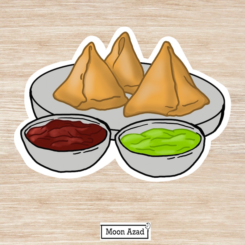 Desi Foods Sticker Sheet a Variety of Common Desi Foods Etsy UK