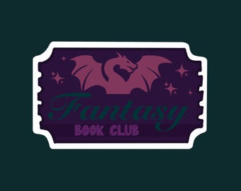 Fantasy Book Club Sticker