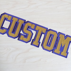 CUSTOM LETTERING - LARGE Applique Patch