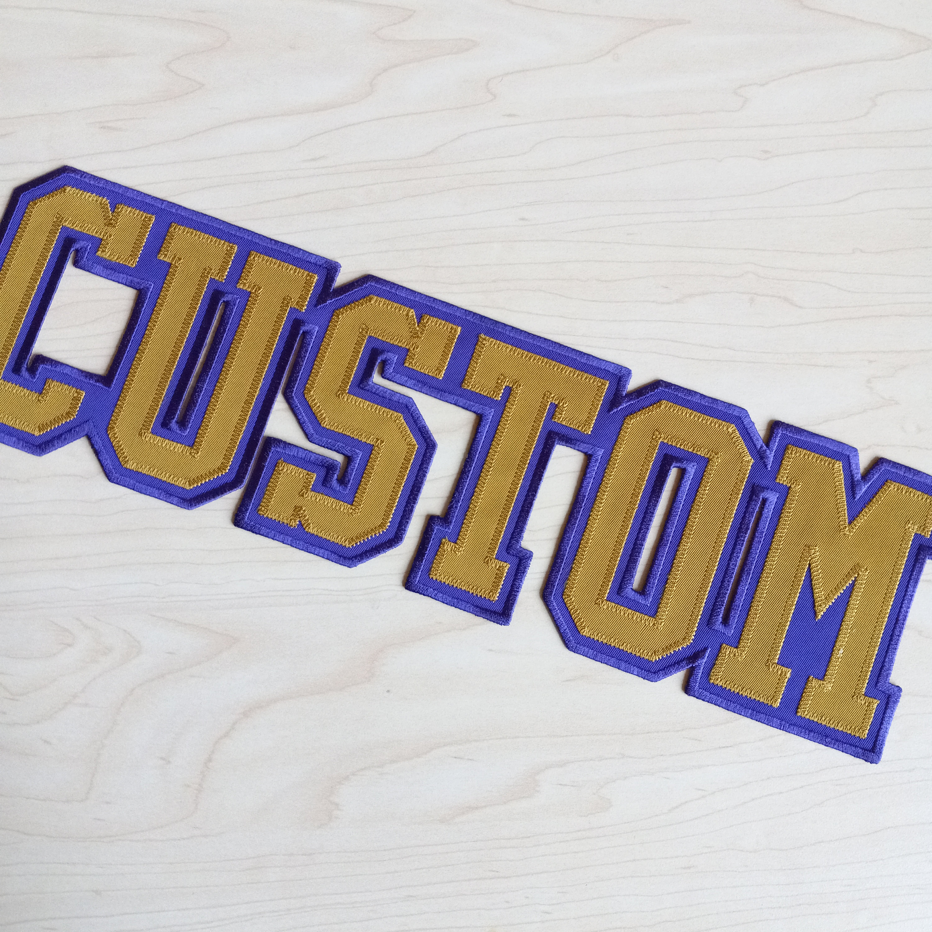 CUSTOM LETTERING - LARGE Applique Patch