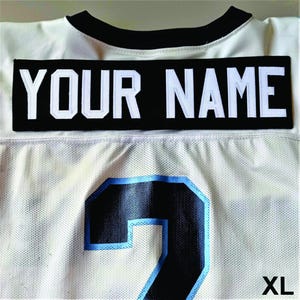 Athletic Name Placket - EXTRA LARGE SIZE