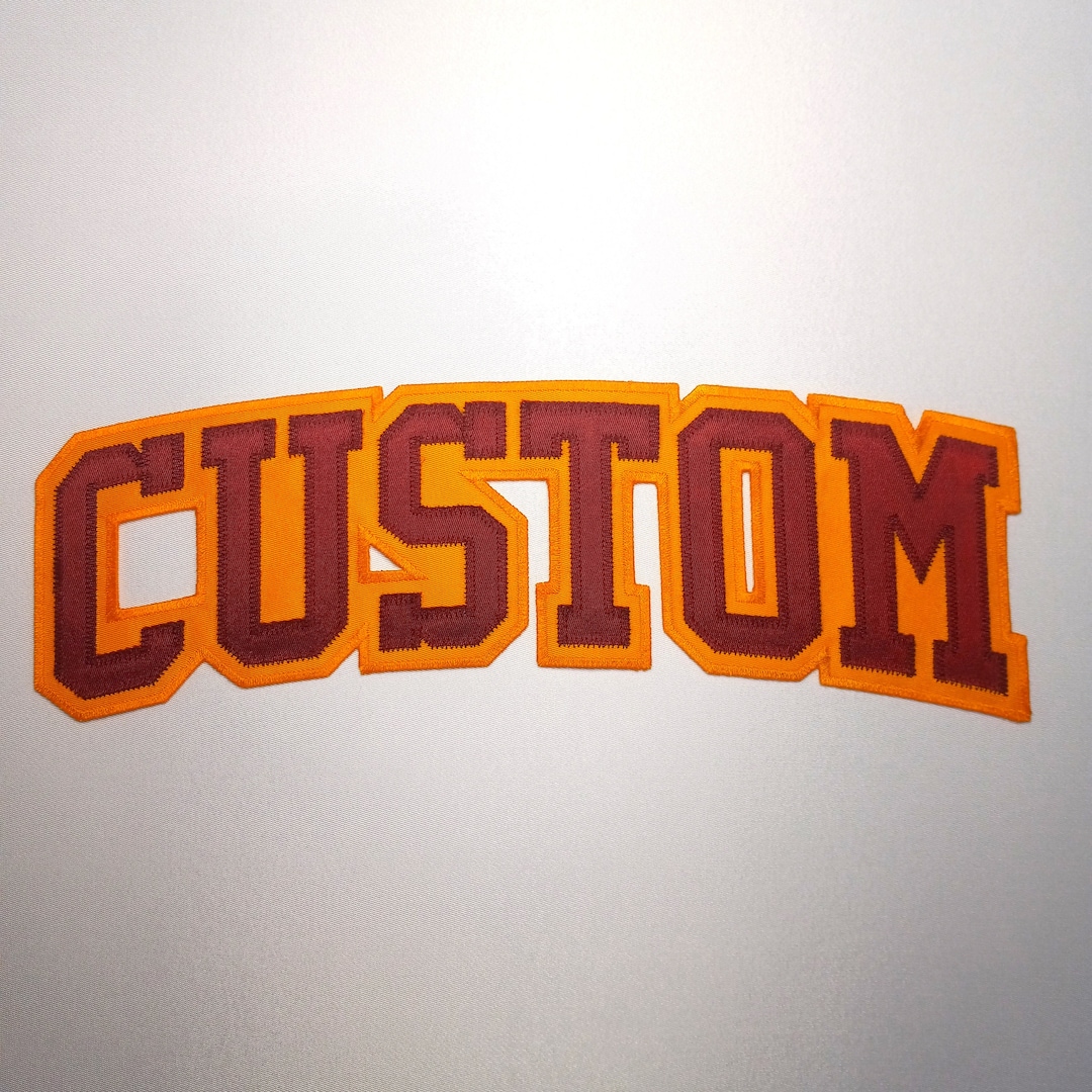 ARCHCED CUSTOM LETTERING - Applique Patch - Etsy