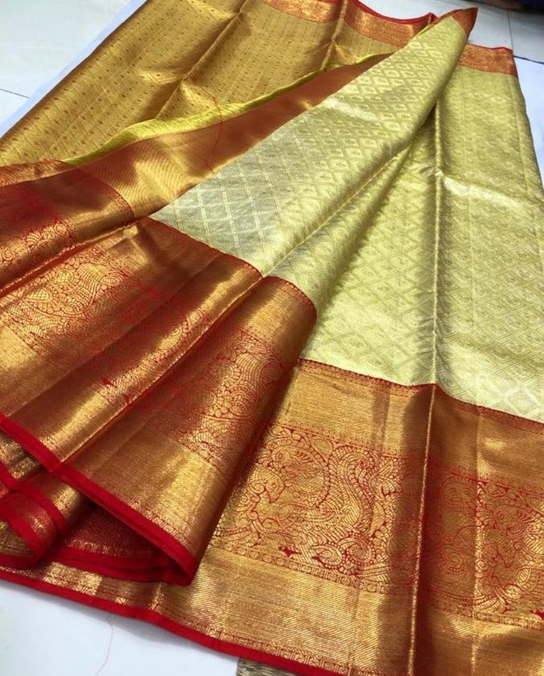 pure kanchi pattu saree etsy