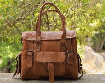 Leather crossbody bags Purse Women Shoulder Bag Satchel Ladies Tote Travel Purse full grain Leather