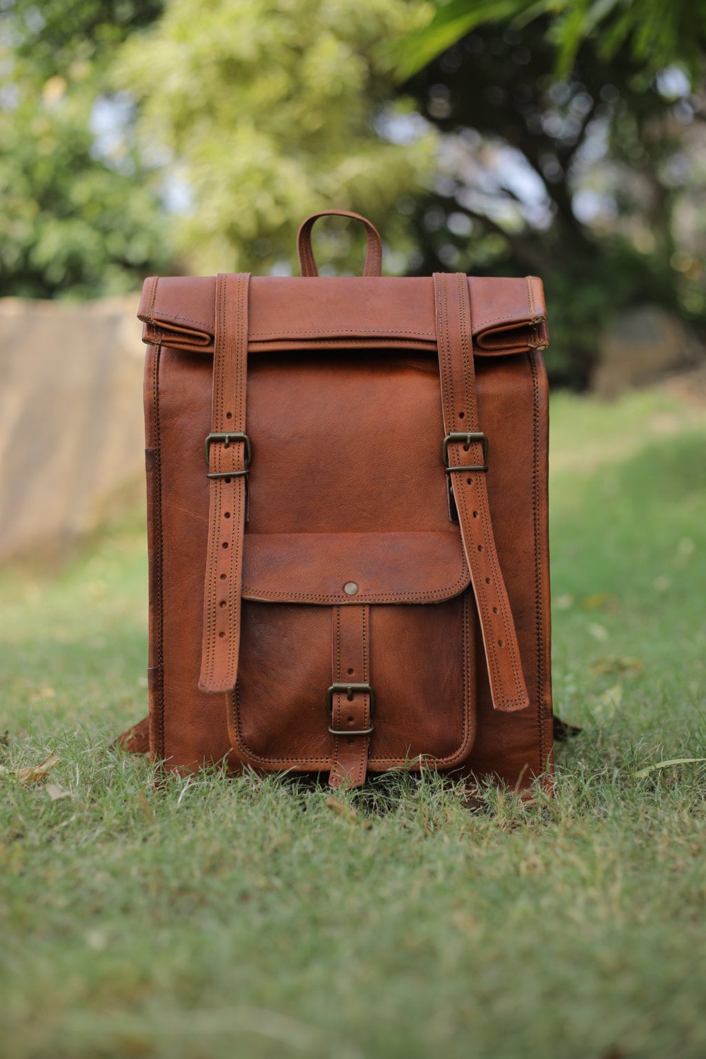 New Mens Vintage Genuine Leather Laptop Backpack Rucksack Messenger Bag Satchel New Mens Vintage Genuine Leather Laptop Backpack Rucksack Messenger Bag Satchel
