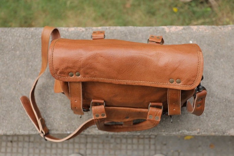 Leather crossbody bags Purse Women Shoulder Bag Satchel Ladies Tote Travel Purse full grain Leather image 6