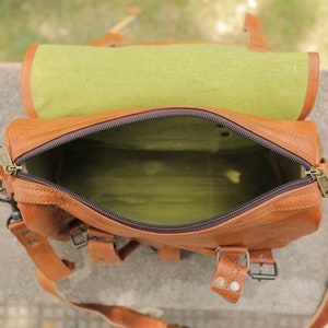 Leather crossbody bags Purse Women Shoulder Bag Satchel Ladies Tote Travel Purse full grain Leather image 8