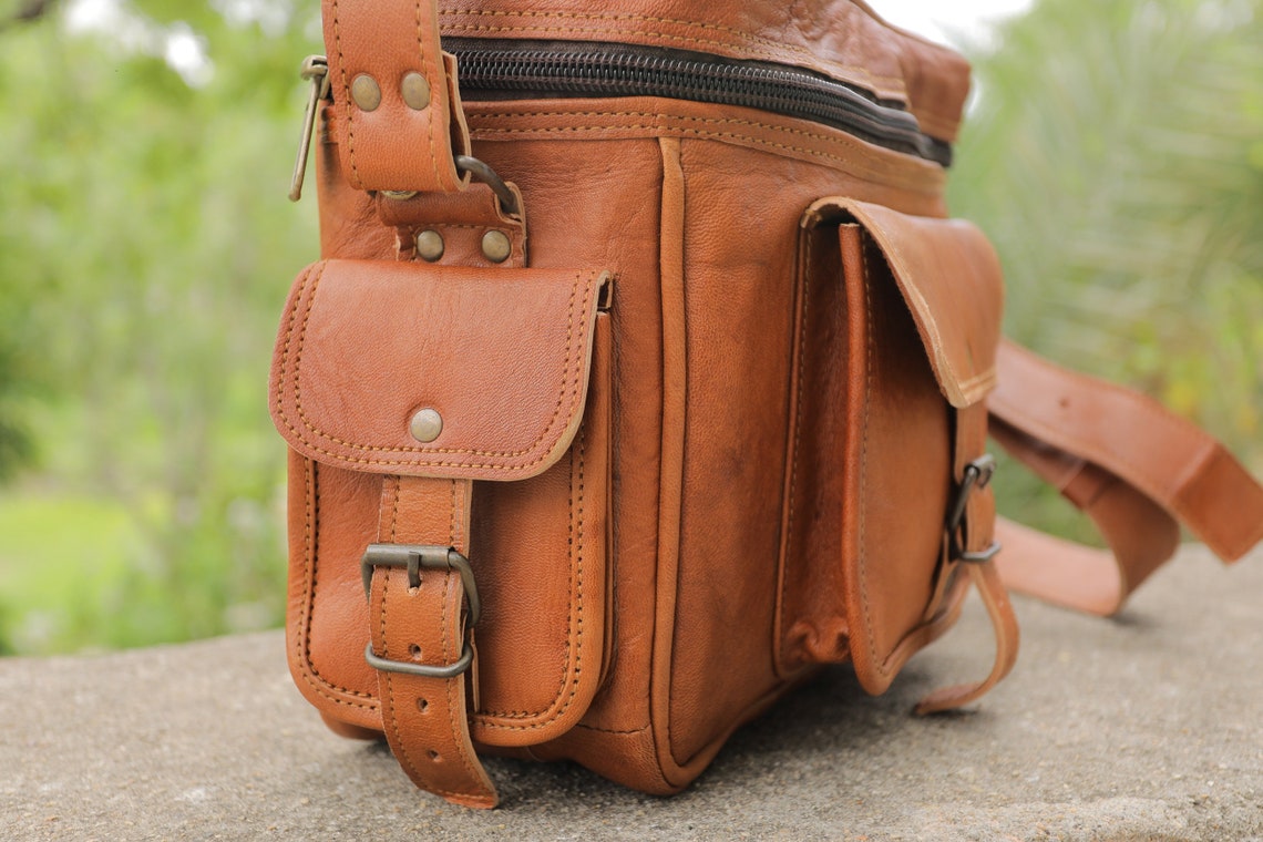 Leather Personalized Camera Bag DSLR Lens Case Leather Etsy