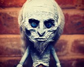 OOAK, Game Of Thrones White Walker, Up-Cycled Doll, Face Sculpted and Painted by hand