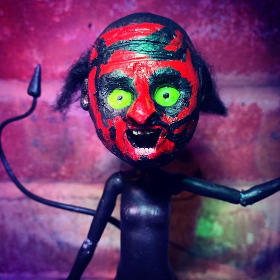 Ooak Monster High Doll Insidious Red Faced Demon Etsy