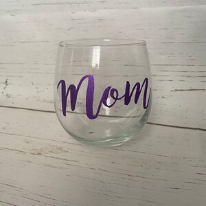 Mom - Stemless Wine Glass 16oz