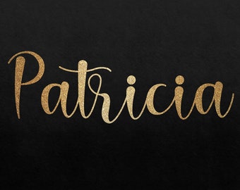 Jessica Name Svg Png Custom Name Clipart Svg Png Image Gold Etsy