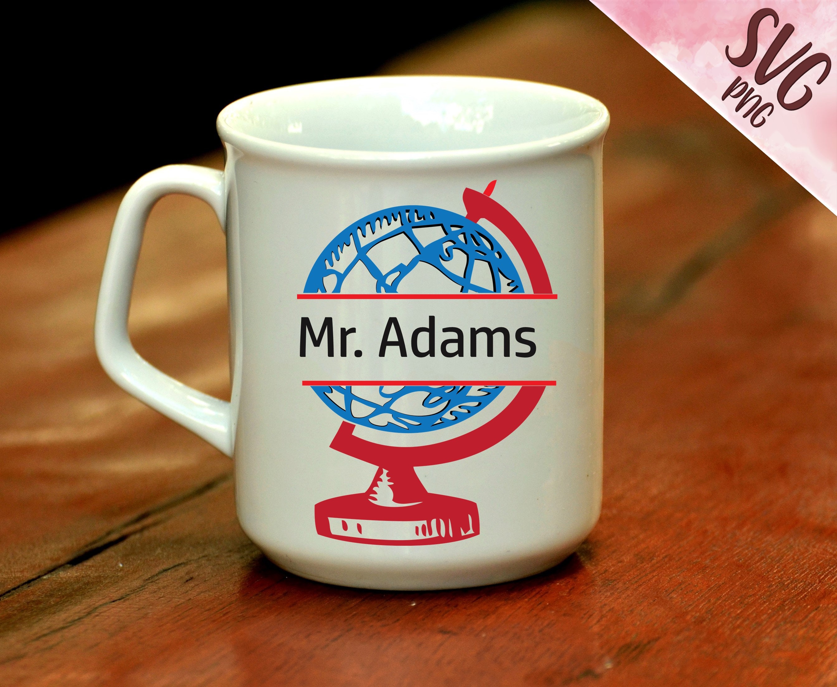 World Globe Name Frame Svg for Geography Teacher Shirt Etsy