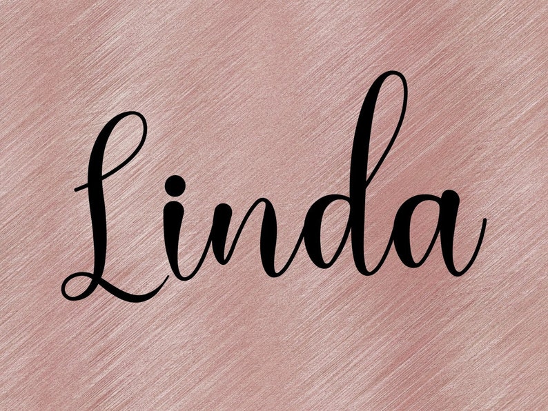 Linda Nombre SVG PNG Custom Name Clipart svg png imagen Nombre Etsy