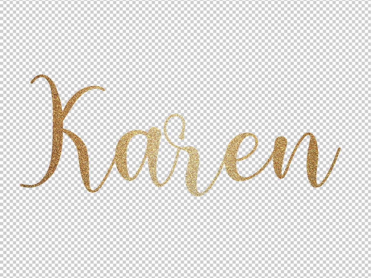 Karen Name SVG PNG Custom Name Clipart Svg Png Image Gold Name Etsy