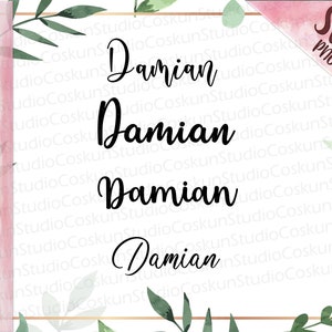 Damian Custom name SVG, Damian Name svg PNG, Design for shirt, Sublimation PNG for Shirt, ready for sublimate print