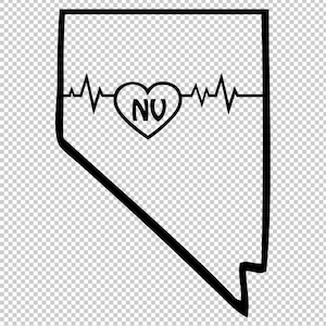 Nevada State kaart SVG clip art transparante Nevada SVG Nevada kaart overzicht NV staat overzicht clipart silhouet Nevada SVG kaart grens SVG