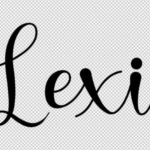 Lexi Name SVG PNG Custom Name Clipart Svg Png Image Gold Name Girl Name ...