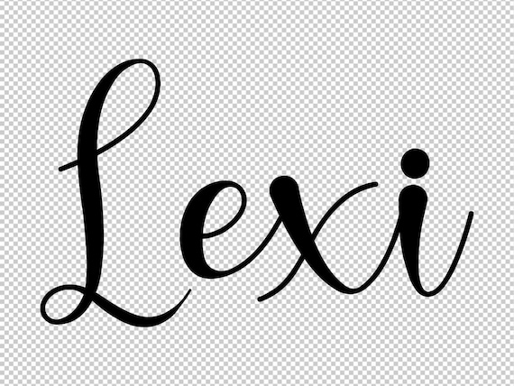 The Name Lexi In Bubble Letters