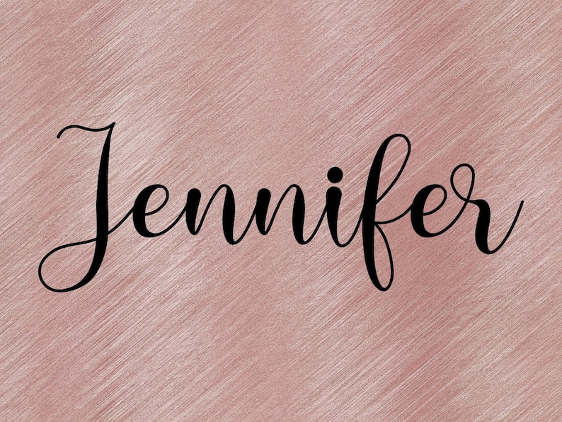 Jennifer Name Svg Png Custom Name Clipart Svg Png Image Gold Clipart ...