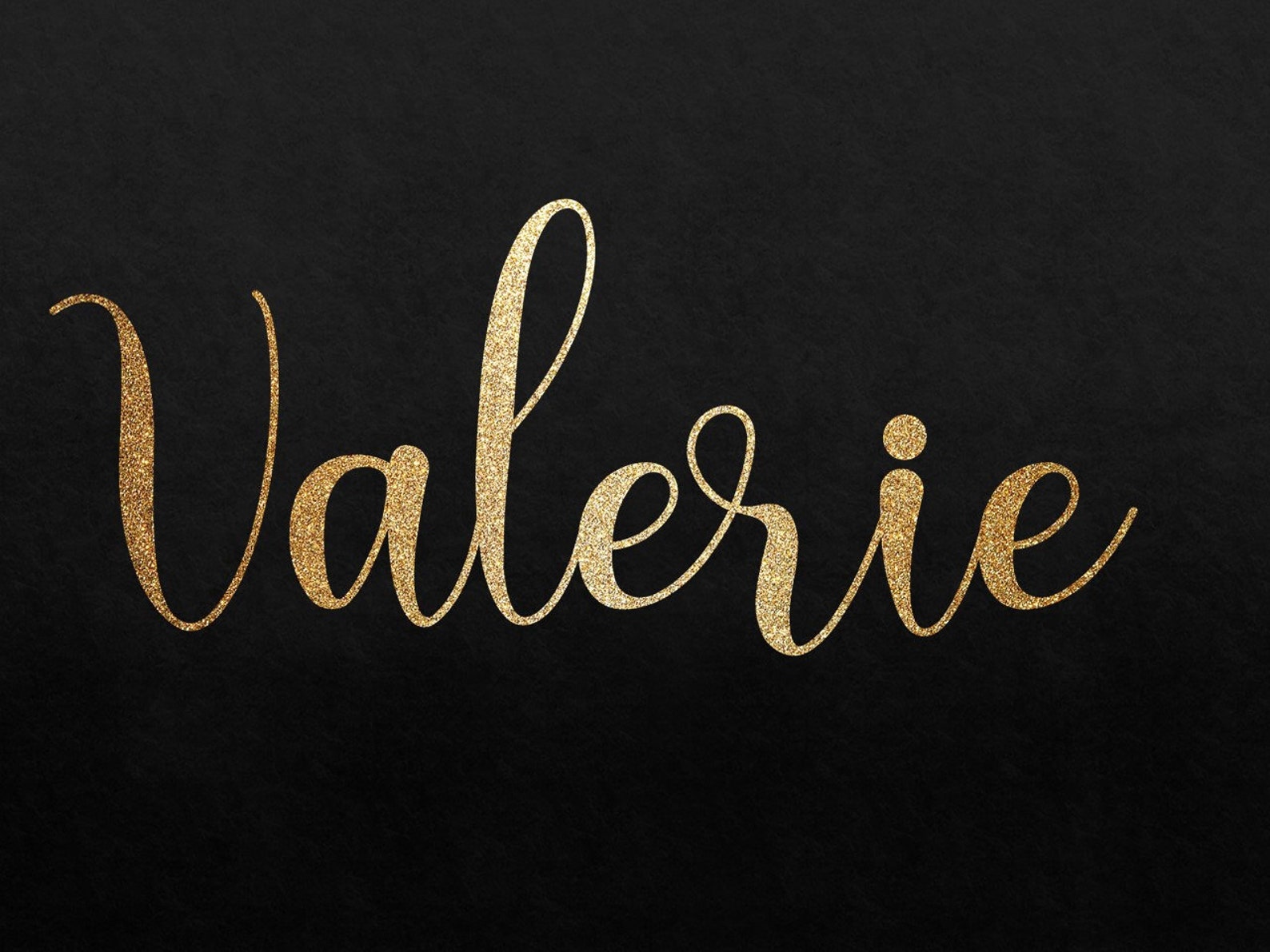Valerie Name SVG PNG Custom Name Clipart Svg Png Image Gold Etsy