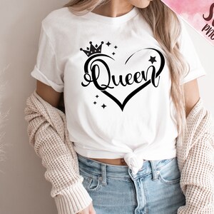 Queen SVG Vector, Queen Design for Shirt, Cricut Cut File, Sublimation ...