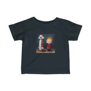 Calvin and Hobbes Portrait x Van Gogh Infant Fine Jersey Tee