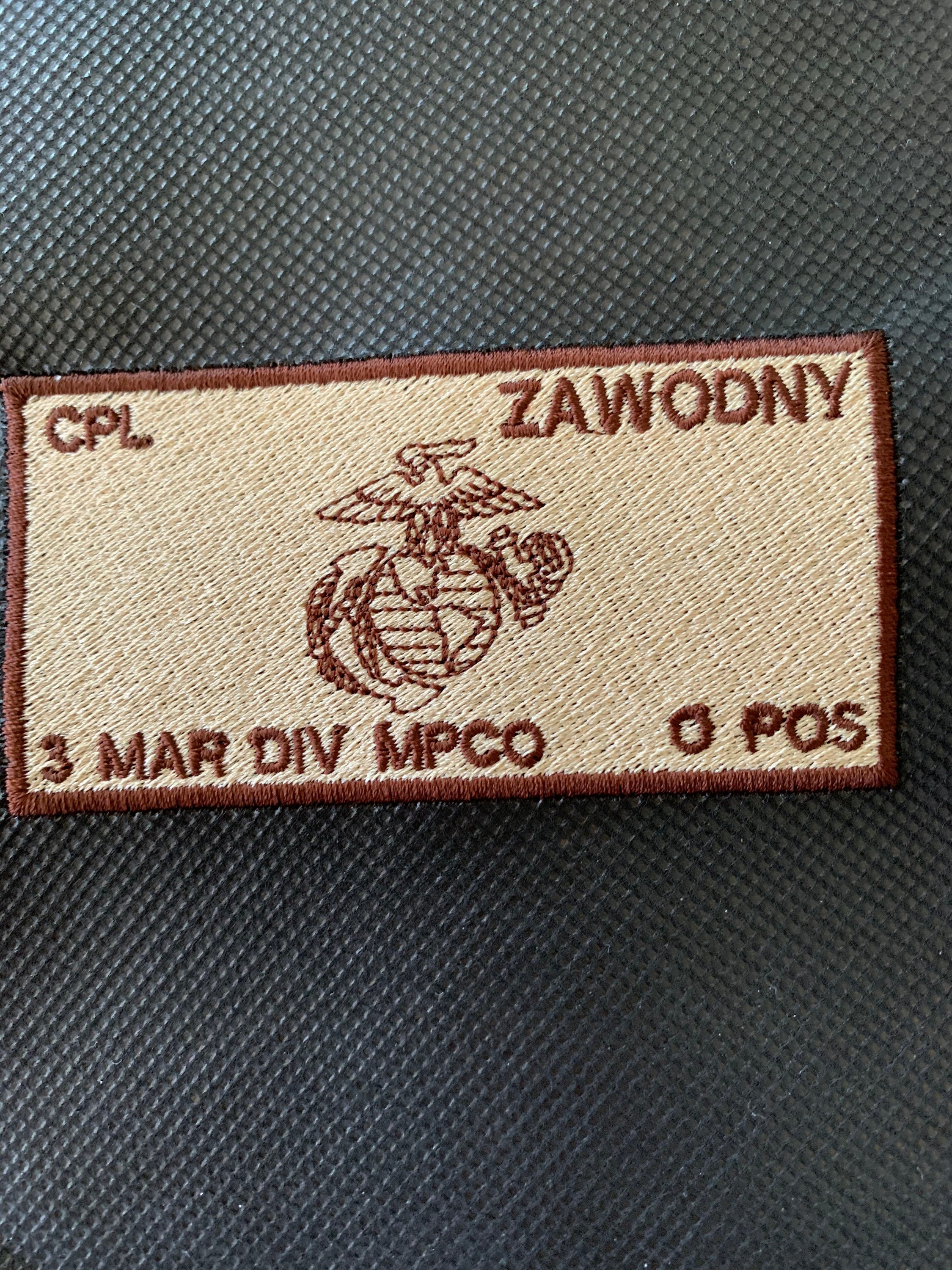 Flak Plate Carrier USMC ID w/Fastener and Custom Embroidery Etsy