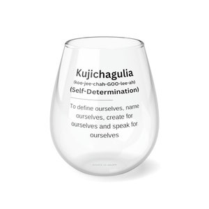 Stemless Kwanzaa Wine Glass, 11.75oz