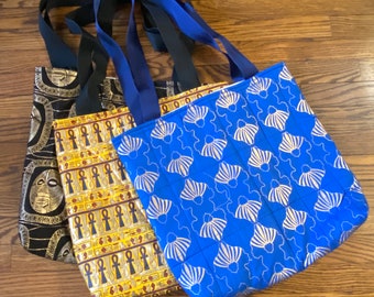 African Print Fabric Tote Bag