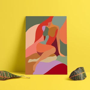 Abstract Female Art - Nonchalant
