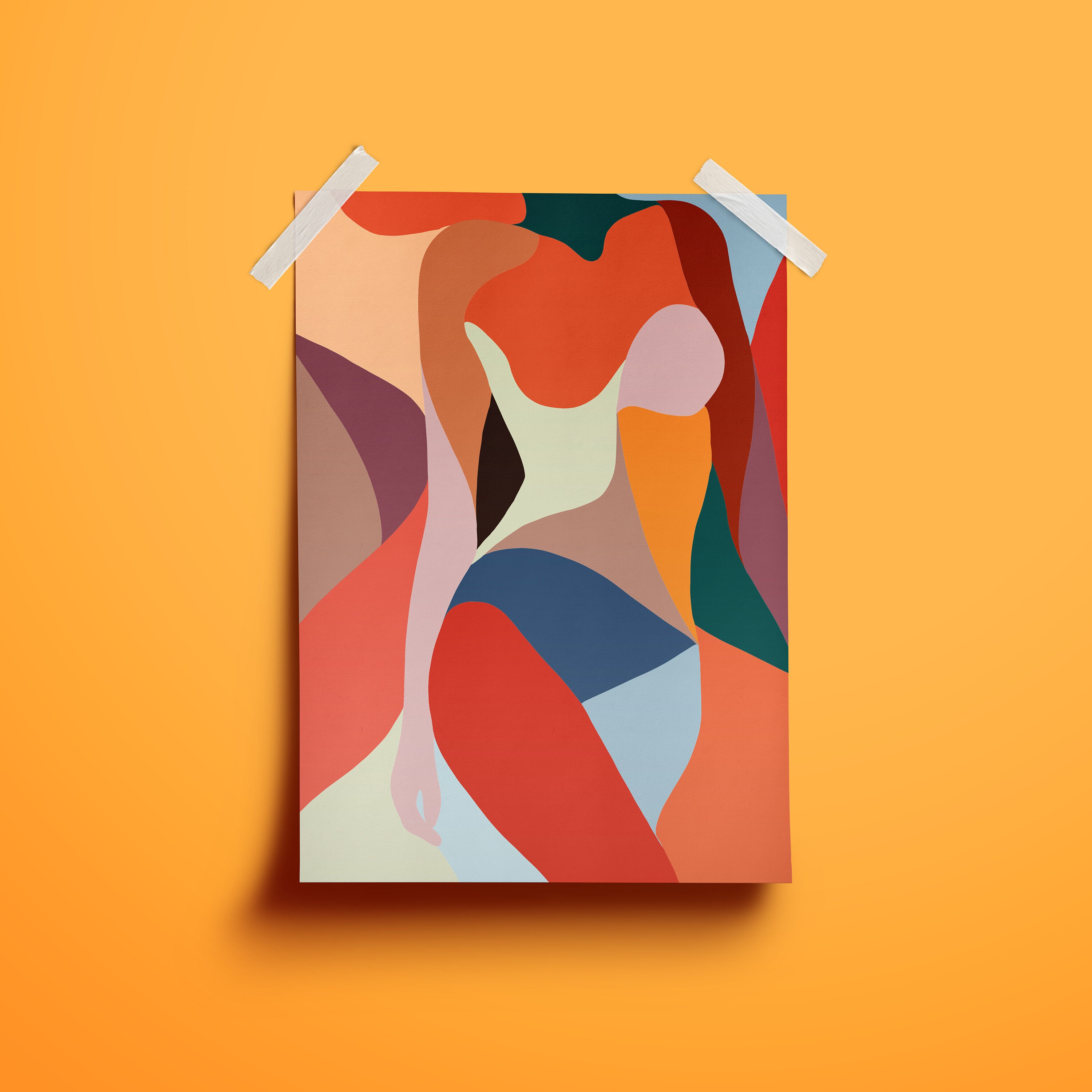 Abstract Female Art Divine Feminine Etsy UK