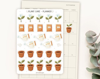 Sticker Sheet Plant Care Planner Sticker | Mini Icon Stickers | Planner Stickers | Everyday Icons | Mini Stickers