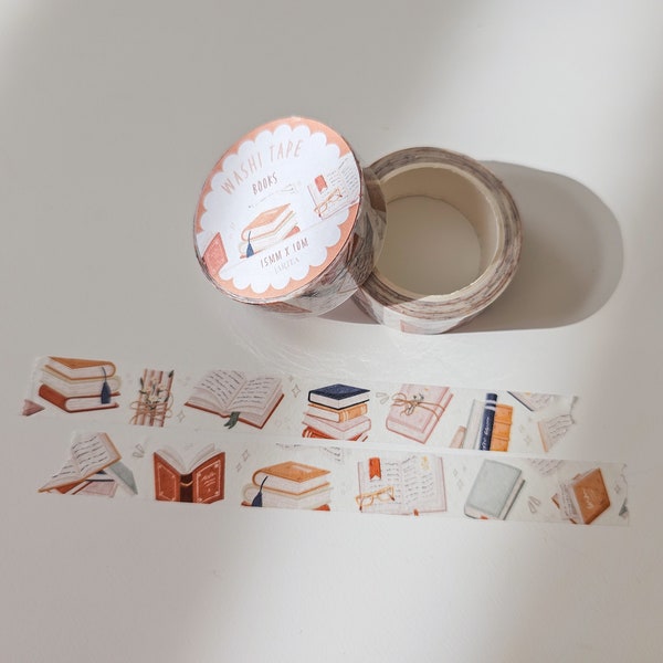 Washi Tape Bücher | Lese Washi Tape | Papierklebeband | Bullet-Journal-Tape