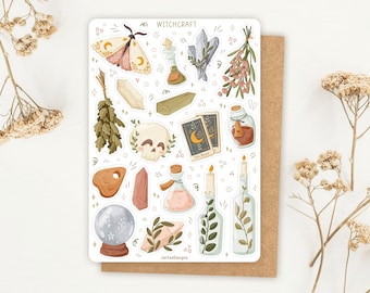 Sticker Sheet Witchcraft Sticker | Witchy Sticker Sheet | Planner Sticker Sheet | Journal Stickers | NEW