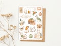 Sticker Sheet Cozy Christmas Stickers | Christmas Sticker Set | Holidays | Sticker Sheet | Journal Stickers