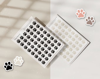 Sticker Sheet Paw Print Stickers | Pet Stickers | Bullet Journal | Planner Stickers