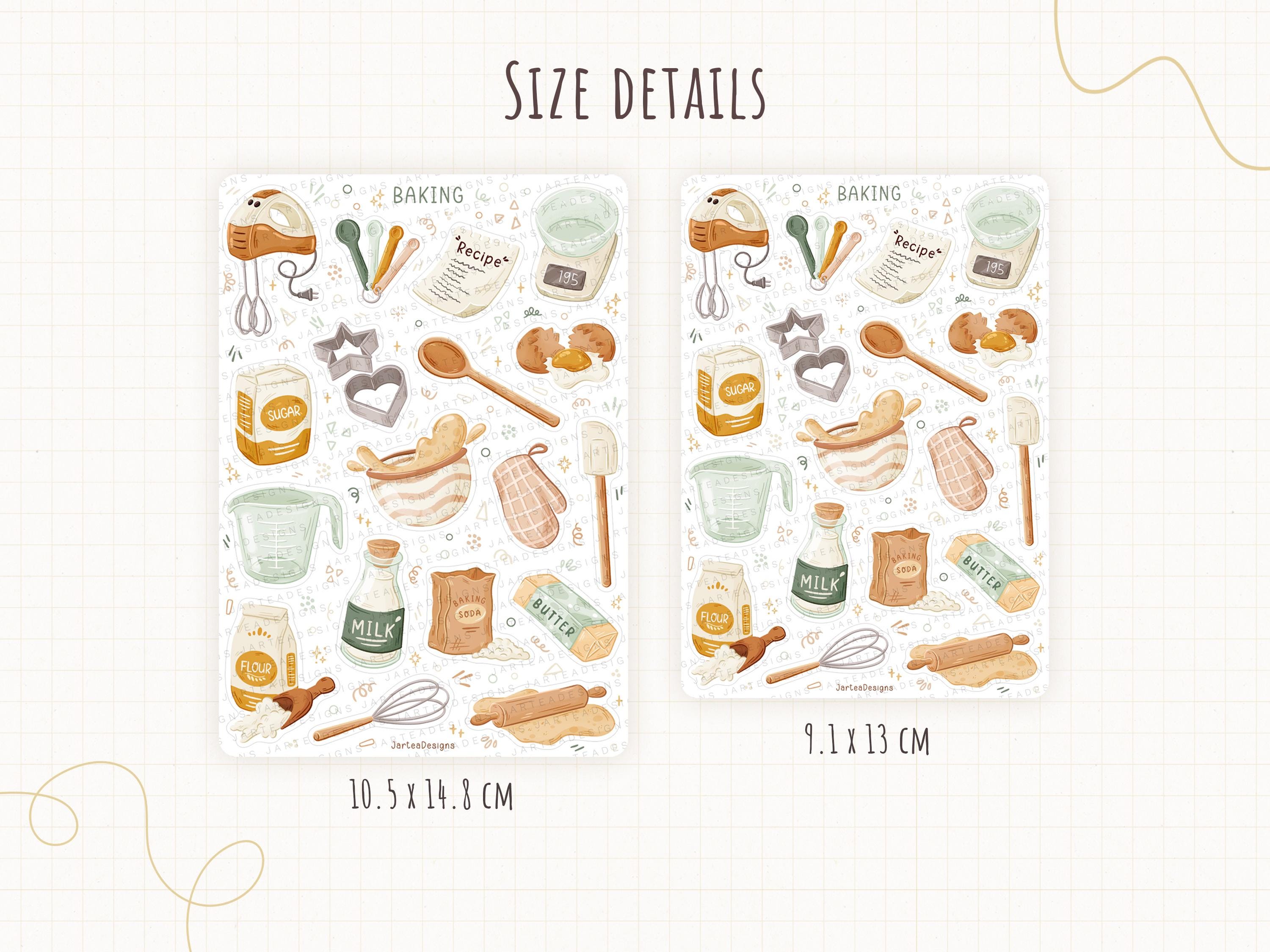 Sticker Sheet Baking Stickers | Bakery Stickers | Planner Stickers ...