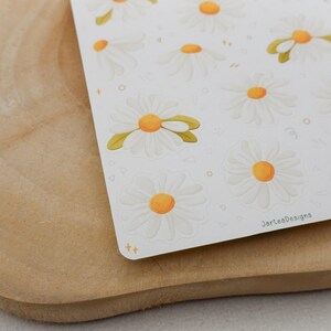 Sticker Sheet Daisies Sticker | Flower Sticker Set | Planner Sticker Sheet | Journal Stickers image 3