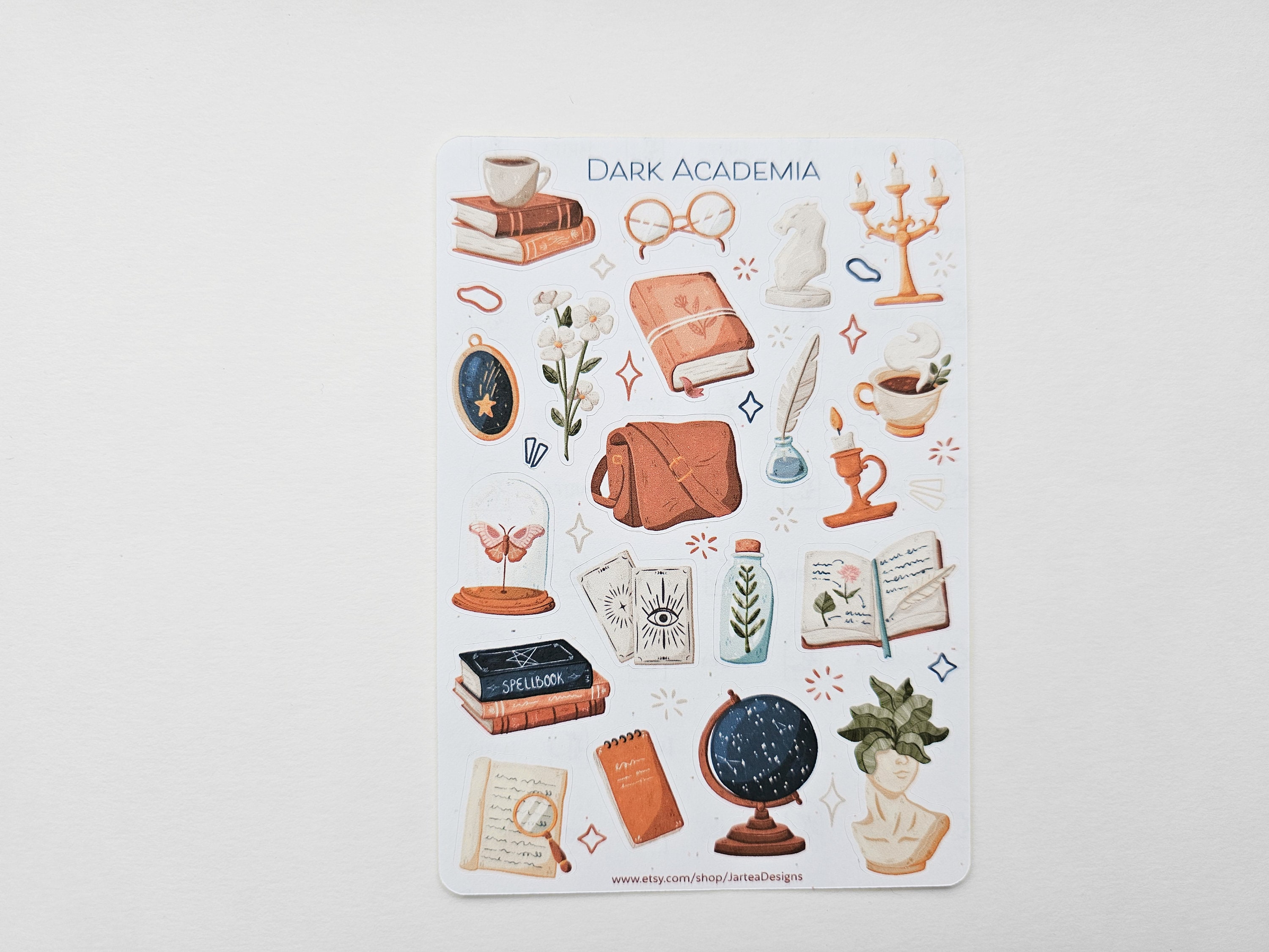 Dark Academia Days Sticker Sheet – T's Stationery