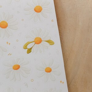 Sticker Sheet Daisies Sticker | Flower Sticker Set | Planner Sticker Sheet | Journal Stickers image 4