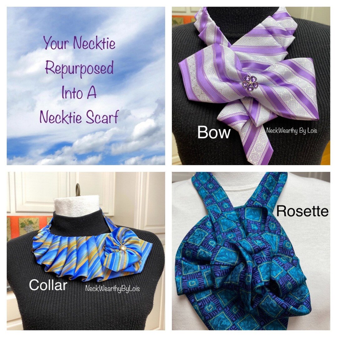 Your Necktie Repurposed, Remembrance Necktie Necklace,memorial Necktie